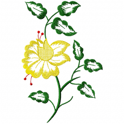 Flowers And Tree Embroidery Design 2 Flowers And Tree Embroidery Design 2